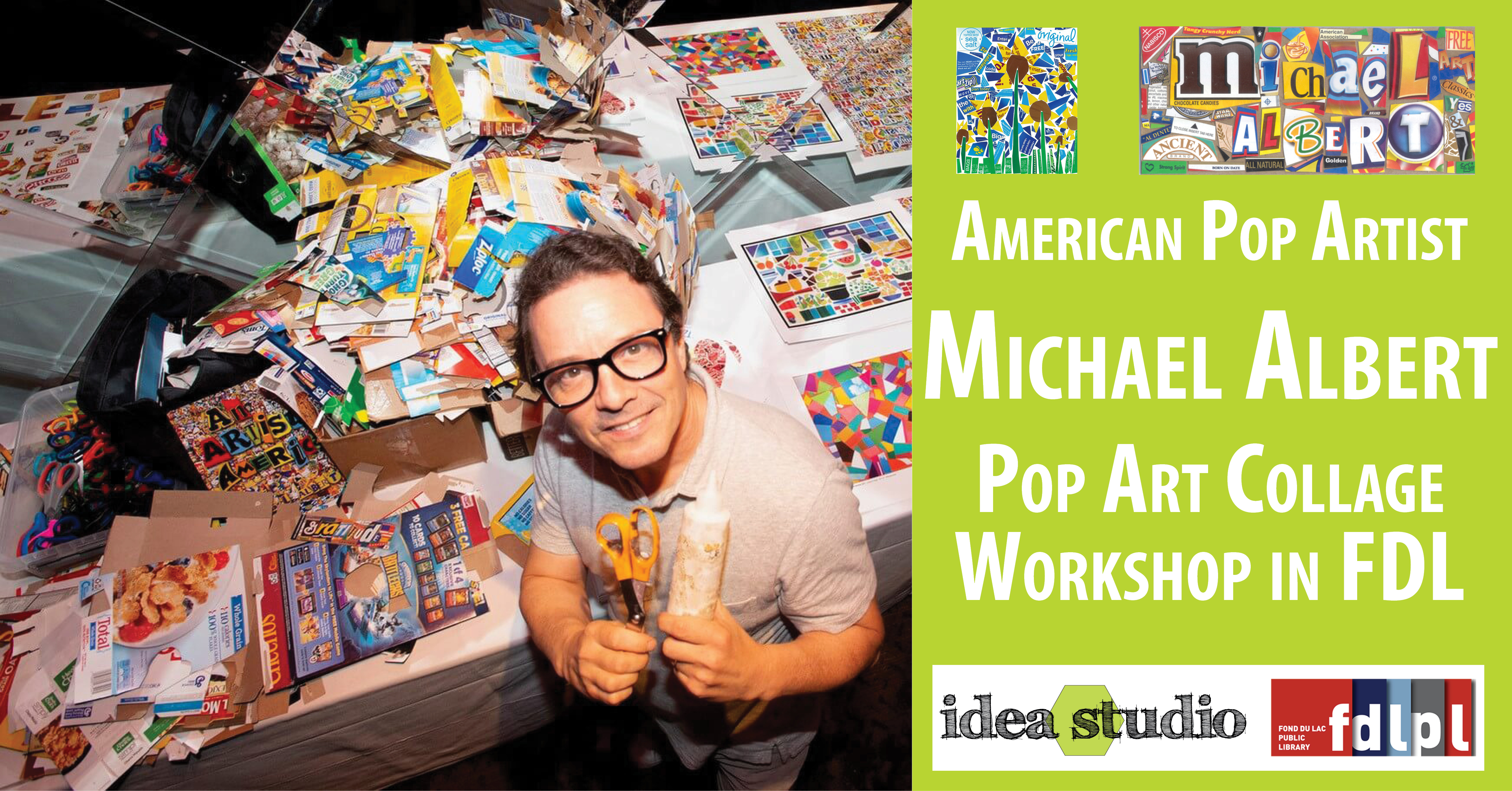 Meet author & pop artist Michael Albert June 16-17